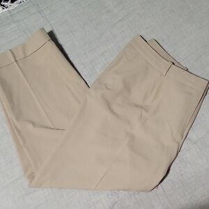 Talbots Heritage Khaki Classic Straight-Leg Trousers Sz 16W